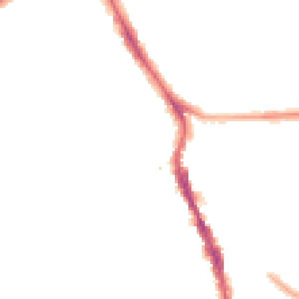 Night-time road noise heatmap for SW16 5JZ