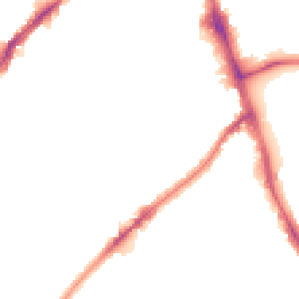 Night-time road noise heatmap for SW16 5PE