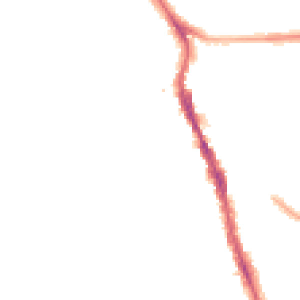 Night-time road noise heatmap for SW16 5QY