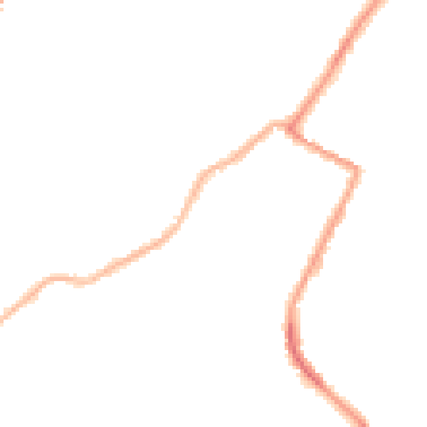 Night-time road noise heatmap for SW16 5SZ