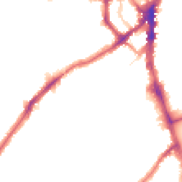 Night-time road noise heatmap for SW16 6AG