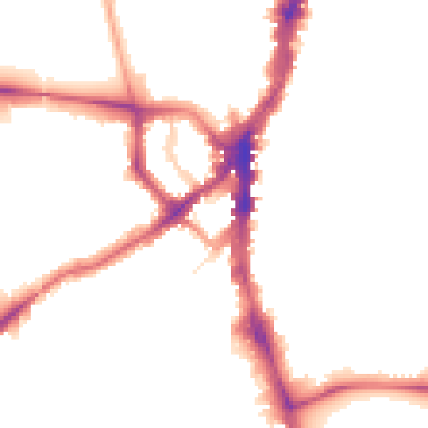 Night-time road noise heatmap for SW16 6AP