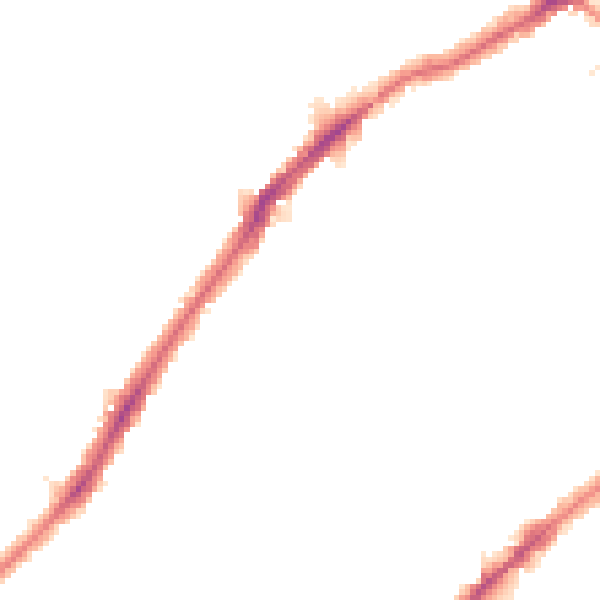 Night-time road noise heatmap for SW16 6DL
