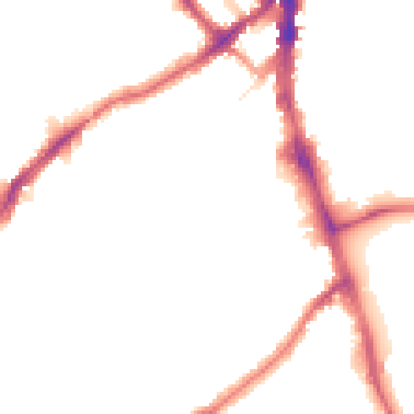 Night-time road noise heatmap for SW16 6JD