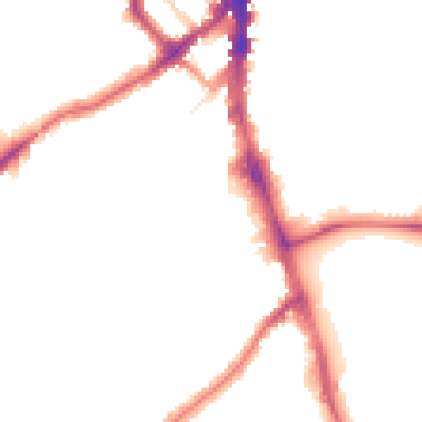 Night-time road noise heatmap for SW16 6JG