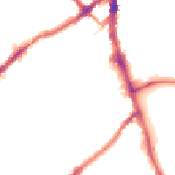 Night-time road noise heatmap for SW16 6JQ