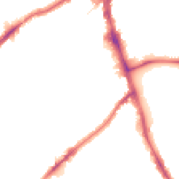 Night-time road noise heatmap for SW16 6JZ
