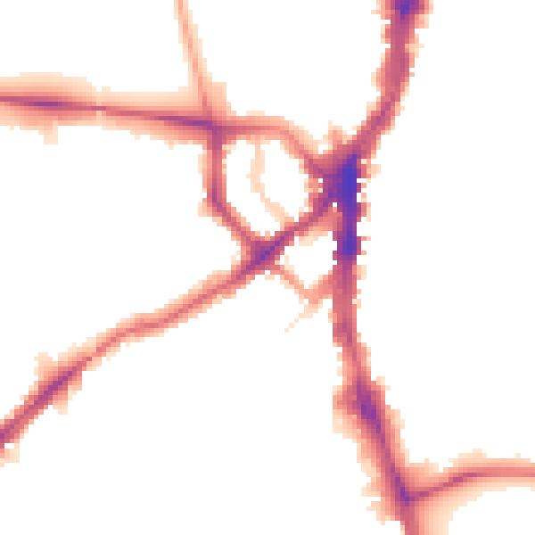 Night-time road noise heatmap for SW16 6LH