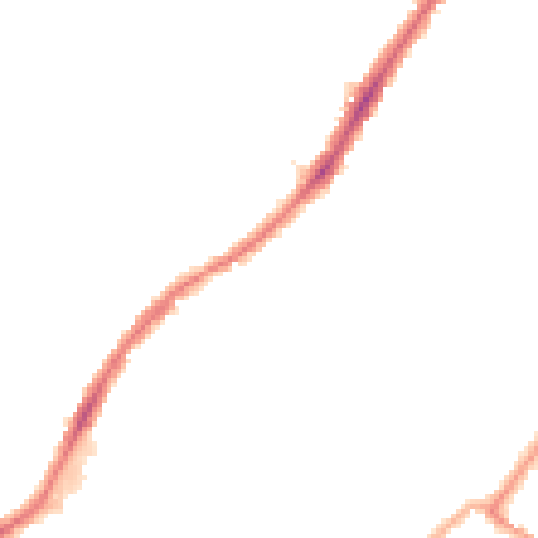Night-time road noise heatmap for SW16 6PA