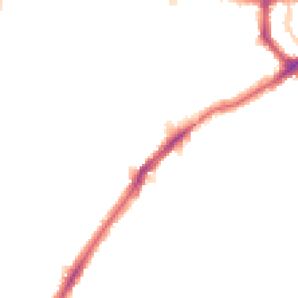 Night-time road noise heatmap for SW16 6PG