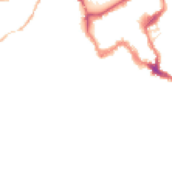 Night-time road noise heatmap for SY1 1JF