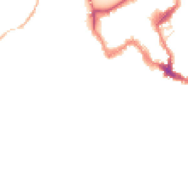 Night-time road noise heatmap for SY1 1JR
