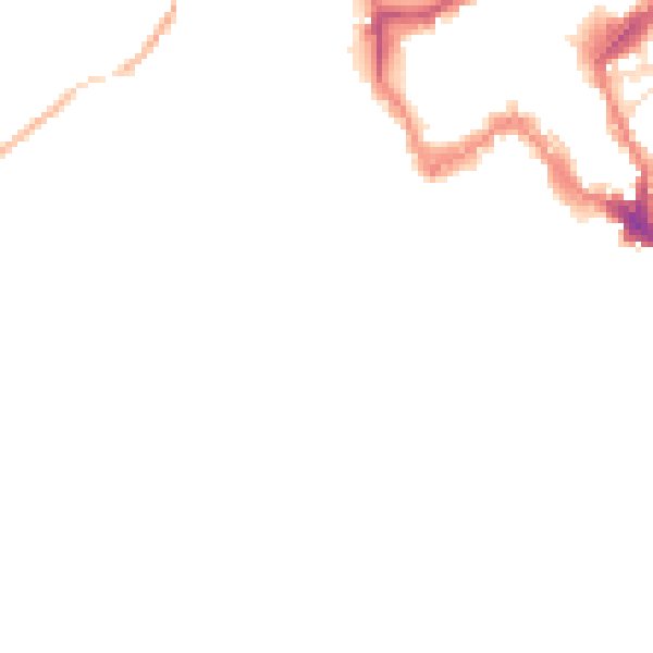 Night-time road noise heatmap for SY1 1JT