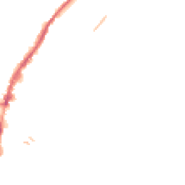 Night-time road noise heatmap for SY1 2JW