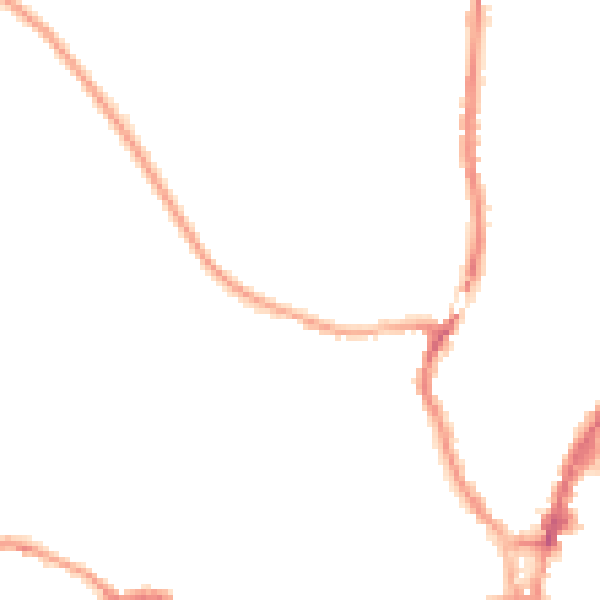 Night-time road noise heatmap for SY1 2LR