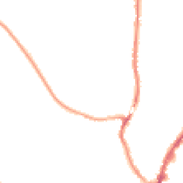 Night-time road noise heatmap for SY1 2NN