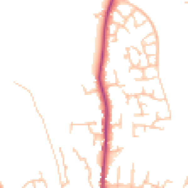 Daytime road noise heatmap for SY1 2RB