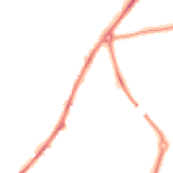 Night-time road noise heatmap for SY1 4AY