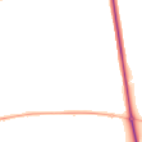 Night-time road noise heatmap for SY1 4QZ