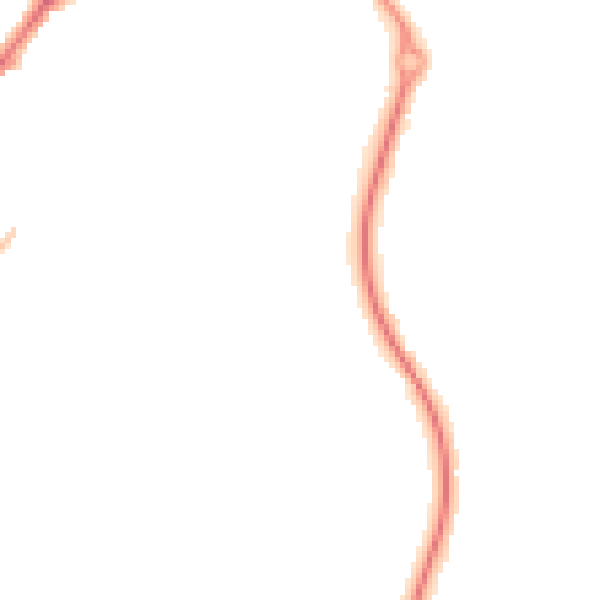 Night-time road noise heatmap for SY2 5DD