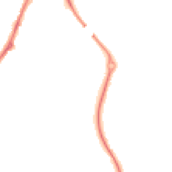 Night-time road noise heatmap for SY2 5YP