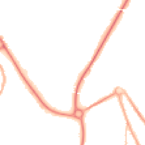 Night-time road noise heatmap for SY2 6AY
