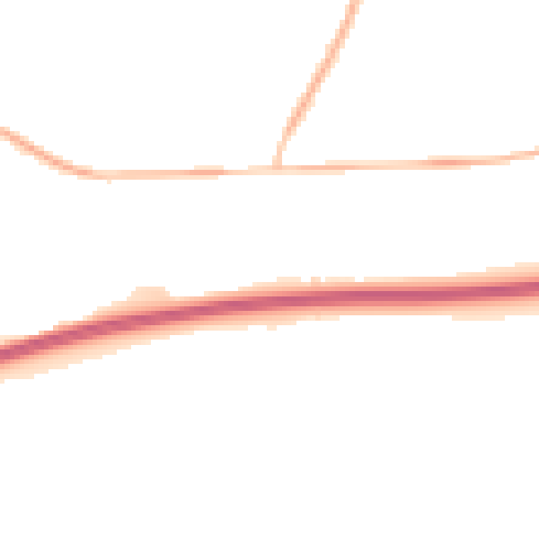 Night-time road noise heatmap for SY2 6GS