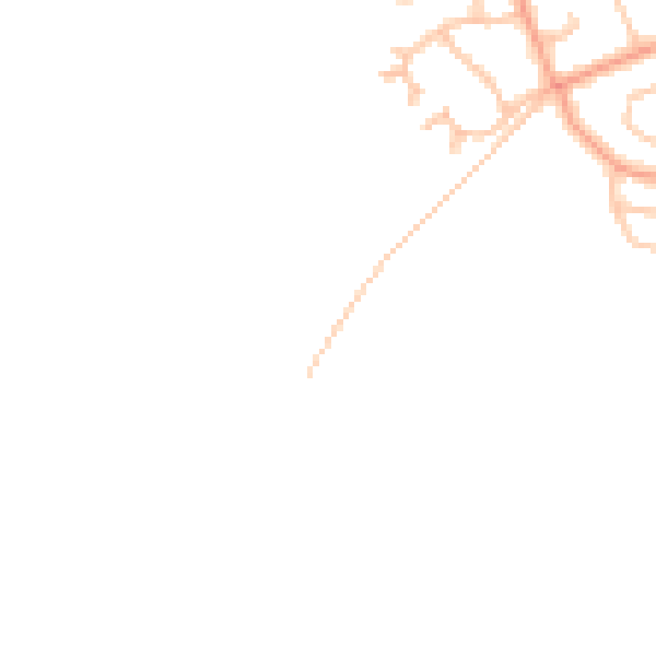 Daytime road noise heatmap for SY3 0AA