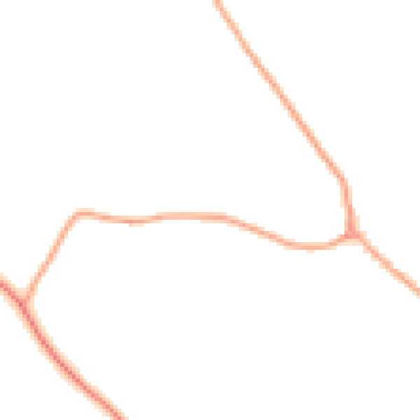 Daytime road noise heatmap for SY3 0BA