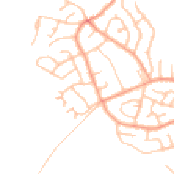 Daytime road noise heatmap for SY3 0LQ