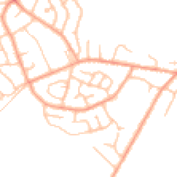 Daytime road noise heatmap for SY3 0PT