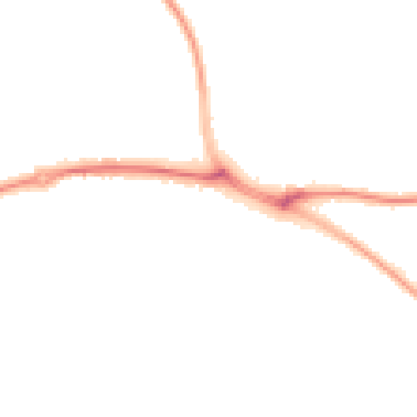 Night-time road noise heatmap for SY3 5PF