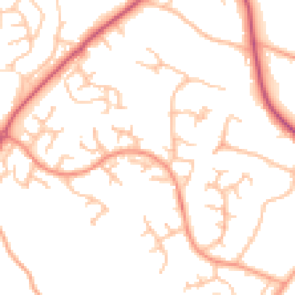 Daytime road noise heatmap for SY3 6DD