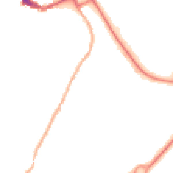 Night-time road noise heatmap for SY3 7PE