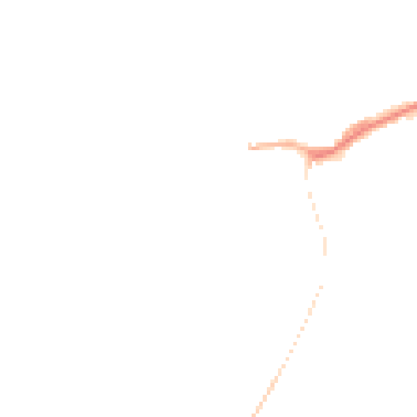 Night-time road noise heatmap for SY5 0AD
