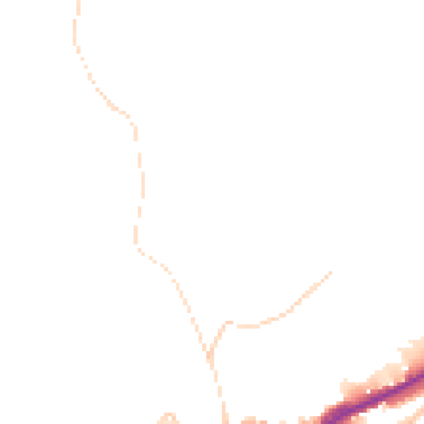 Daytime road noise heatmap for SY5 0AQ