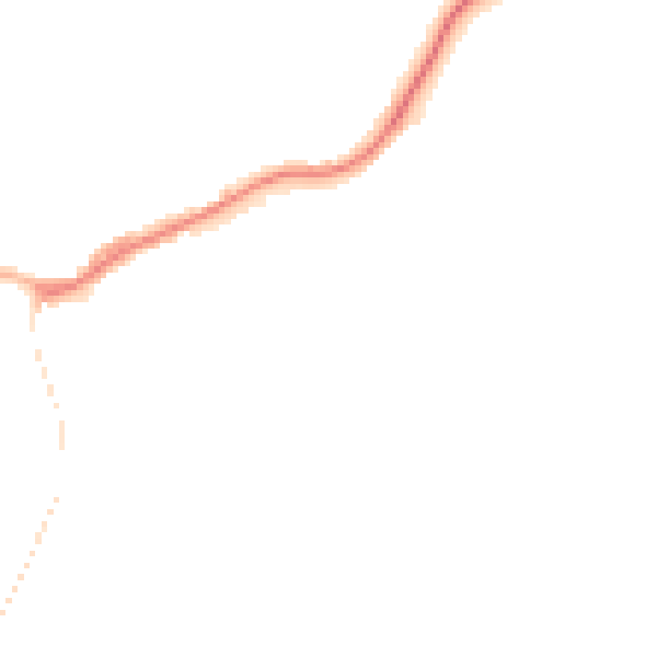 Night-time road noise heatmap for SY5 0BF