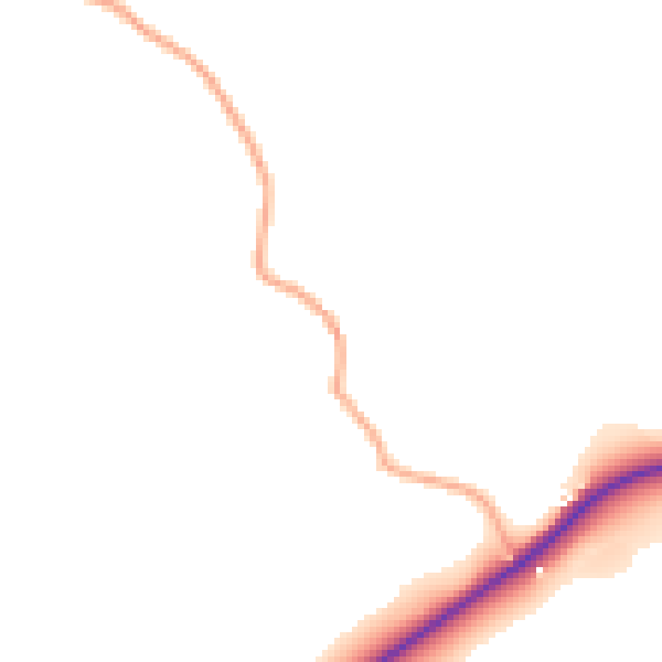Daytime road noise heatmap for SY5 0BX