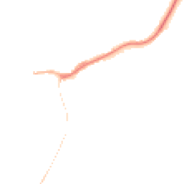 Night-time road noise heatmap for SY5 0DE