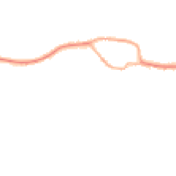 Night-time road noise heatmap for SY5 0RA