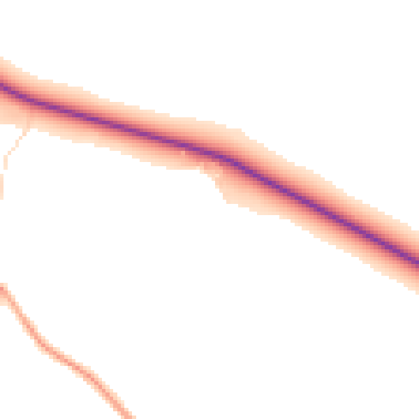 Daytime road noise heatmap for SY5 6BJ