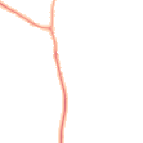 Night-time road noise heatmap for SY5 6DT