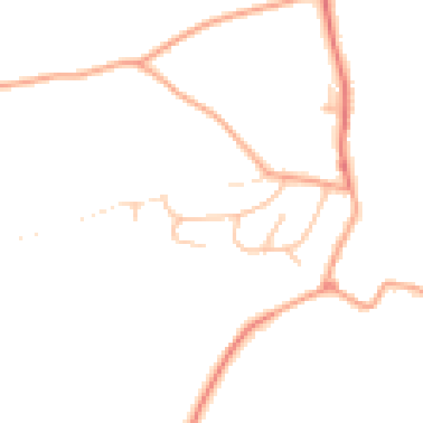 Daytime road noise heatmap for SY5 7AT