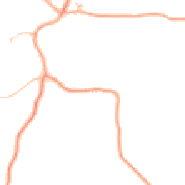 Daytime road noise heatmap for SY5 8HA