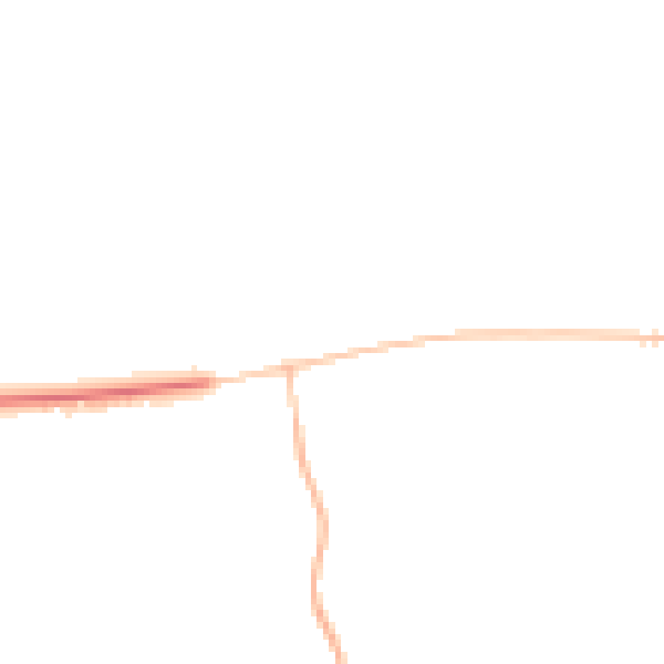 Night-time road noise heatmap for SY5 9DU