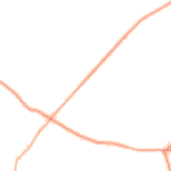 Daytime road noise heatmap for SY5 9NW