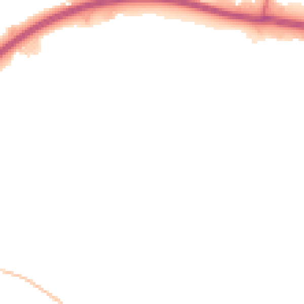 Night-time road noise heatmap for TA1 2BJ