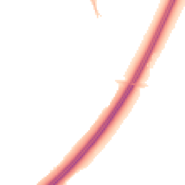Night-time road noise heatmap for TA1 2QP