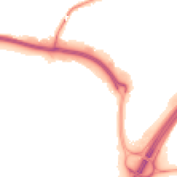 Night-time road noise heatmap for TA1 2UU
