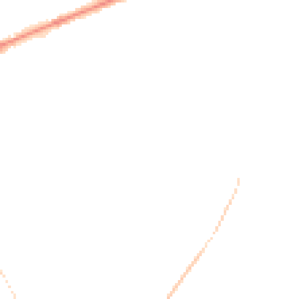 Night-time road noise heatmap for TA1 5DJ